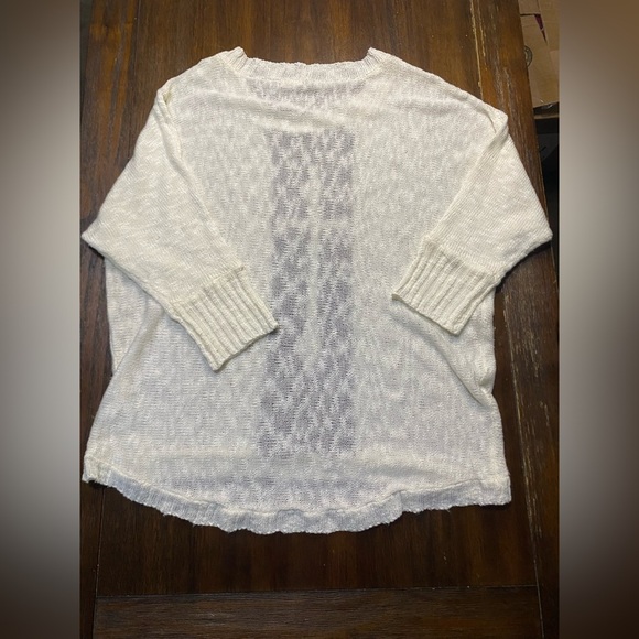 Eyeshadow Women's Sweater, Size XL White/Black, 100% Acrylic - Picture 6 of 6